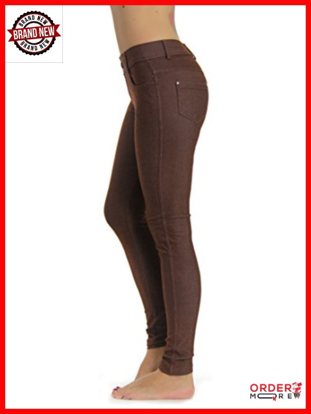 Women's Slimming Jeggings Cotton Spandex Pull On Tummy Control Leggings